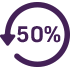 50% icon