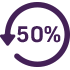 50% icon