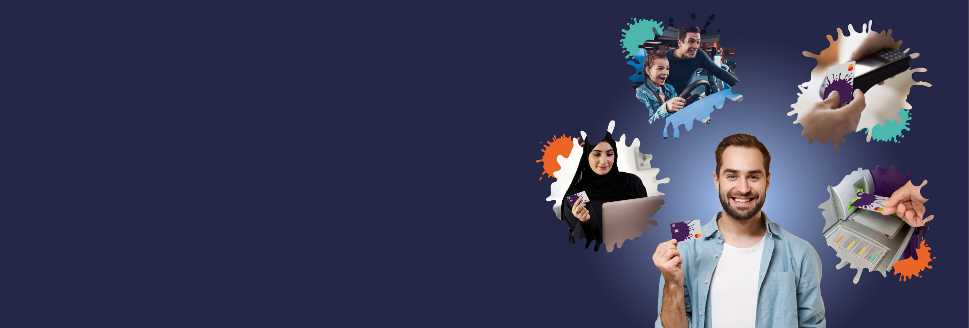 People holding the Mastercard Prepaid Card in the hand