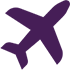Skywards Aeroplane purple icon