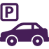 Car Parking Icon Purple