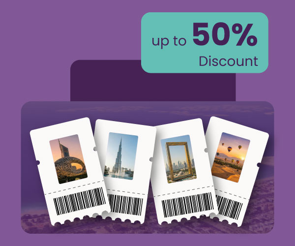 Emirates Islamic card discount on Burj Al Arab, The Green Planet, The View Palm, and Dubai Parks and resorts.
