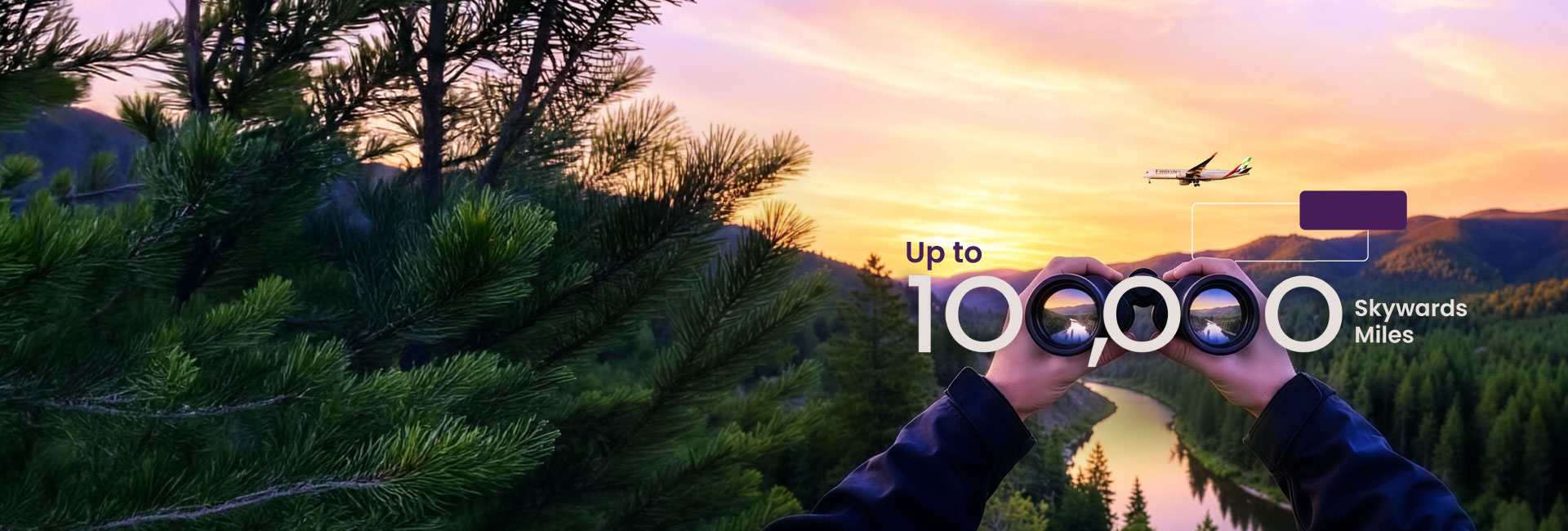 Get Emirates Islamic Skywards Black Credit Card to get up to 100,000 bonus Skywards Miles