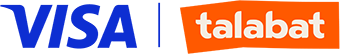 visa and talabat logo