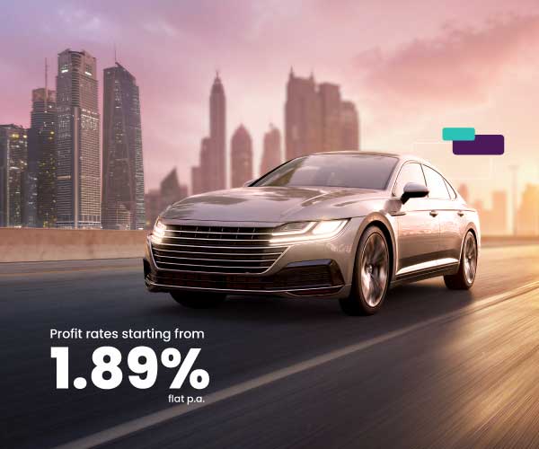 Auto Finance with profit rates starting from 1.89% flat p.a.*