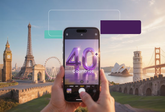 Free transfers to 40+ countries